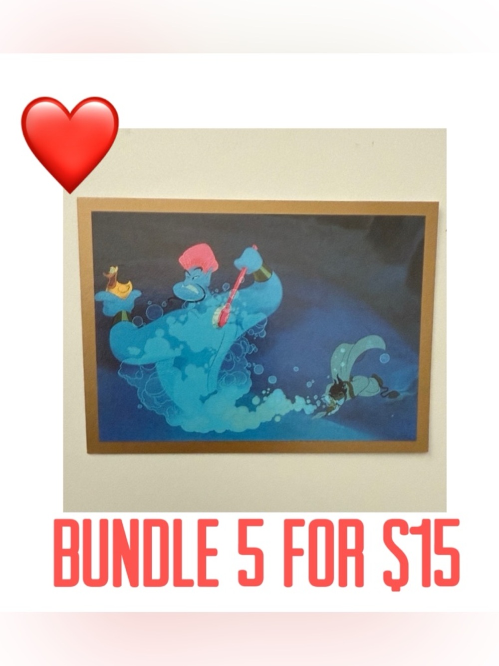 ❤️5 for $15❤️ 1993 Skybox Disney Aladdin Trading Card #59 The Second Wish